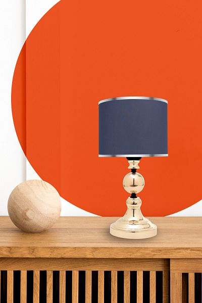 MINIMAL ETICARET VE BILGI TEKNOLOJILERI Omega Contrast Black - Gold Mini Lampshade