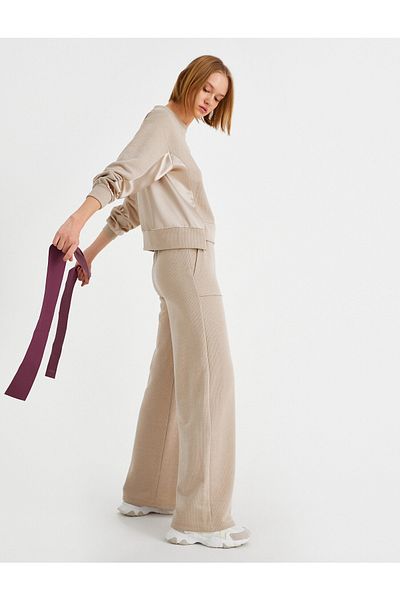 Koton Wide Leg Trousers with Pockets