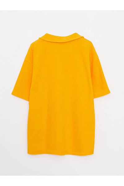 LC Waikiki Polo Neck Embroidery Detailed Short Sleeve Boys' T-Shirt