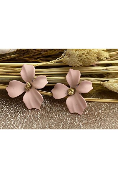 İLKYAZ Aksesuar Çiçek Motifli Renkli Kadın Küpe