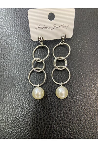 ÇELİKSİLVERTAKI Milky Way Model Ringed Pearl Bijouterie Earrings