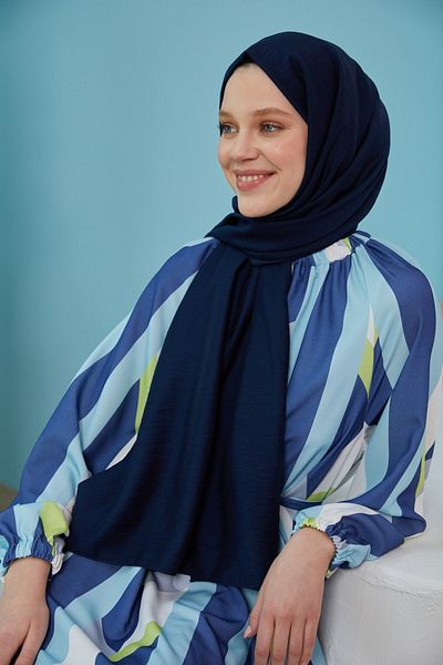 Şalland Silk Jazz Navy Blue
