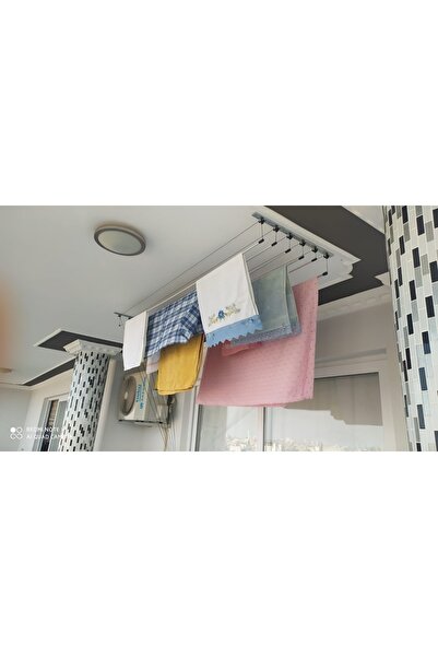 Genel Markalar 7 Sıra Asansörlü Çamaşır Kurutma Askısı, 180 cm, Dayanıklı ve ...