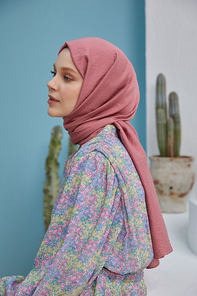 Şalland Silk Jazz Dusty Rose