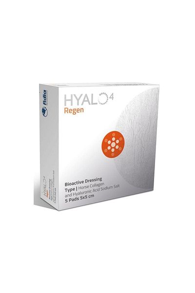HYALO4 غطاء ريجين 5x5 سم حيوي (قطعة واحدة)