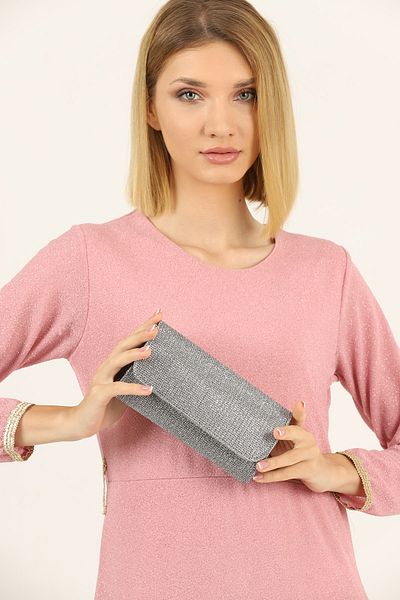efnanstore Βραδινή τσάντα φορέματος με ριγέ στήθος