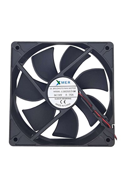 Genel Markalar Xmer 120x120x25mm 24v 0.25a 2 Kablolu Fan