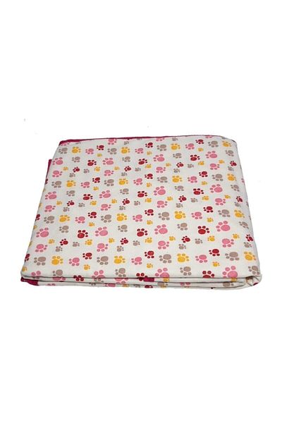 Miniworld Printed Combed Cotton Blanket with Paw Pattern