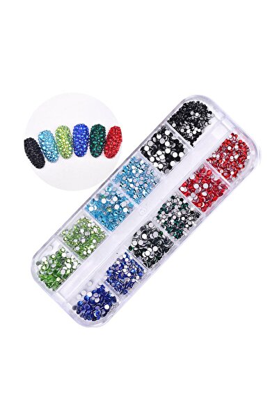 Venalisa Karışık Renk Tırnak Süsleme Taş Nail Art Taşı