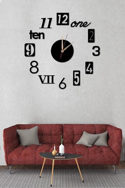 10kdekor Dekoratıf 10k Dekor Ahşap Lazer Kesim Duvar Saati Llv081