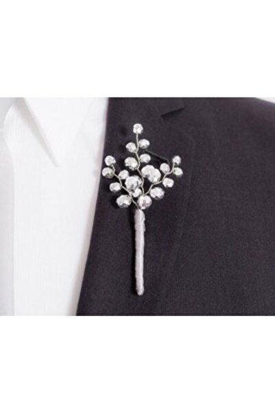 bba new trend Inci Düğün Damat Yaka Çiçeği