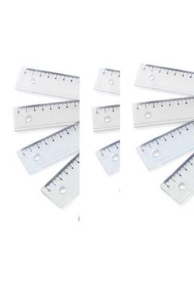 Mas Plastic Ruler 30 Cm (figures are press print) Colorful