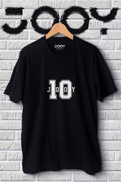 Jooy Company Μπλουζάκι Unisex Number 10 Design Μαύρο Oversize