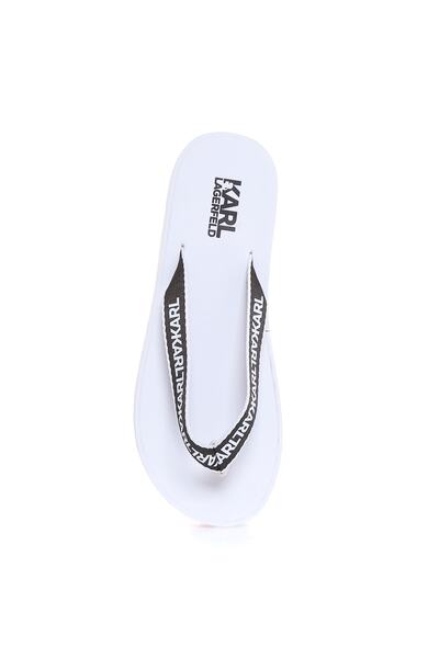 Karl Lagerfeld Women's White Beach Slippers - Kl81001s