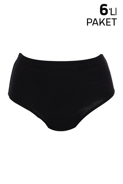 Tutku Mulvxsms Smss02 سراويل باتو مضلعة للنساء 6 قطع 922 الكود/اللون: أسود (Mulvix)