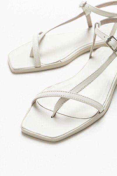 Luvi Tales Damen-Sandalen aus echtem Leder in Beige