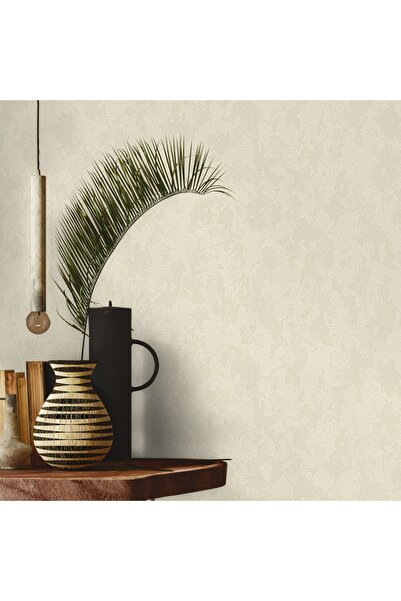 Adawall Dante Seri Düz Desenli Duvar Kağıtı(1402-2: KREM)