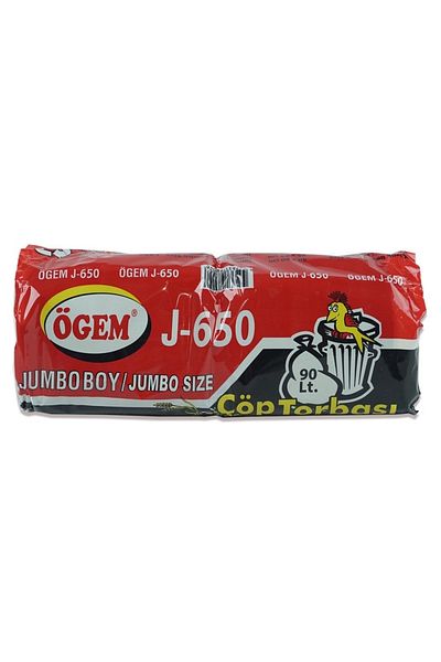 Ögem End.Garbage Bag Jumbo Size 80x110cm 10 Pieces 650gr Blue X 5 Pack