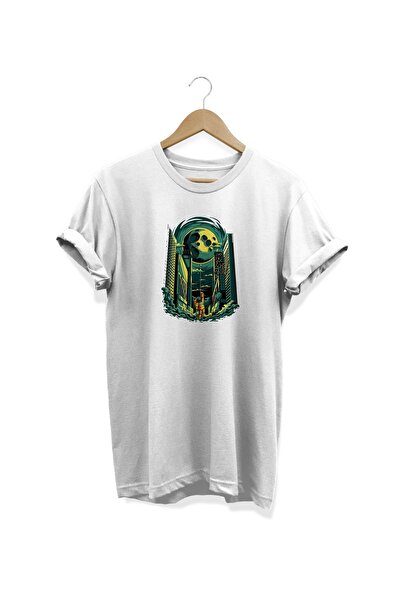 WİDİ Planeta Štampano Bela T-shirt