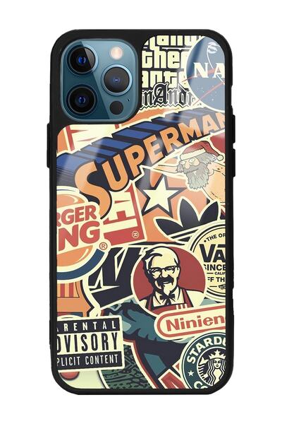 Spoyi Iphone 11 Pro Max Retro Marka Tasarımlı Glossy Telefon Kılıfı