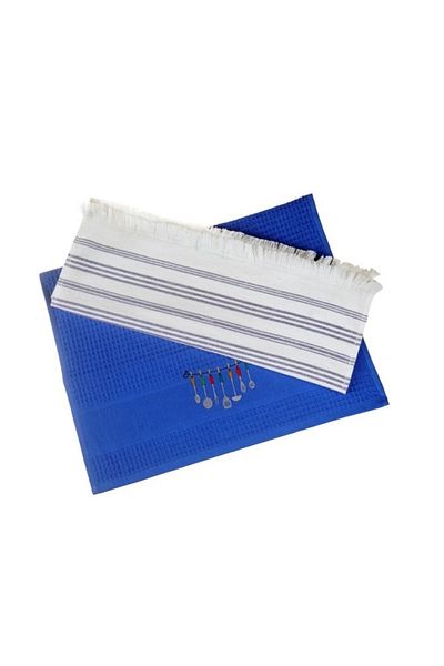 Bambum Talpă - Set de uscare din 2 piese Albastru