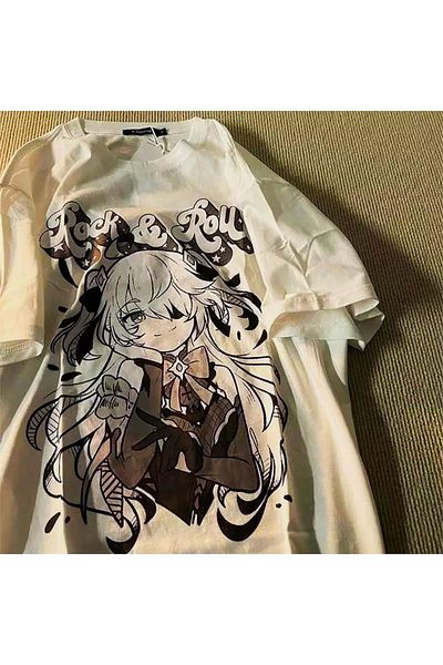 Köstebek Μπλουζάκι Anime Genshin Impact Fischl Unisex