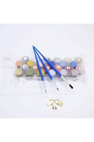 Pastelya Fırça Boya Seti 24 Lü Boya Set