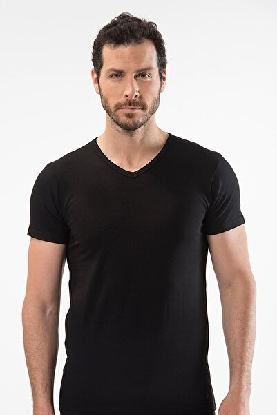 Cacharel تي شيرت رجالي برقبة على شكل حرف V