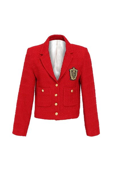 Quzu Blazer - Rot - Regular Fit
