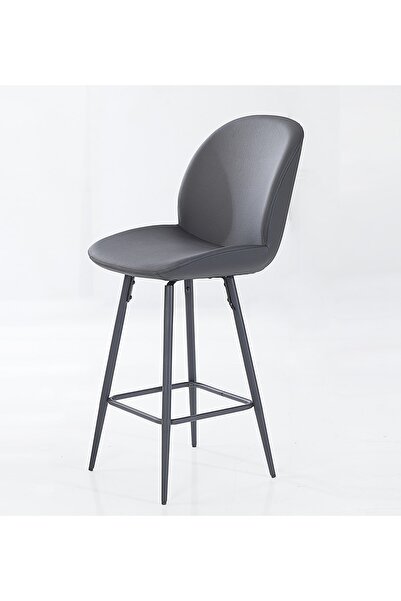 Pİ MOBİLYA 2 Adet Jessıca Ada Mutfak Ve Bar Sandalyesi - Bar Taburesi - Suni ...
