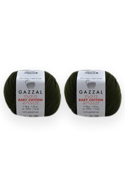Gazzal Baby Cotton XL 50g, 5-Pack Amigurumi, Punch Knitting Yarn Taka Yarn (3463 XL)