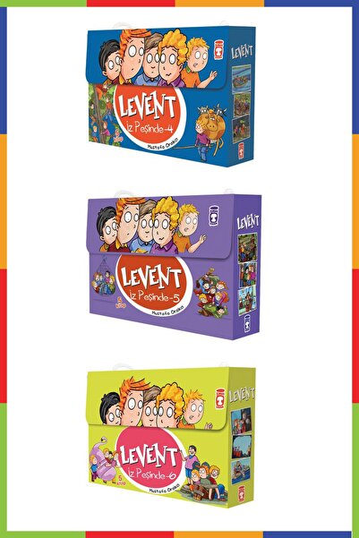 Timaş Çocuk Hediyeli- Levent Iz Peşinde 4 - 5 - 6 3 Set - 15 Kitap