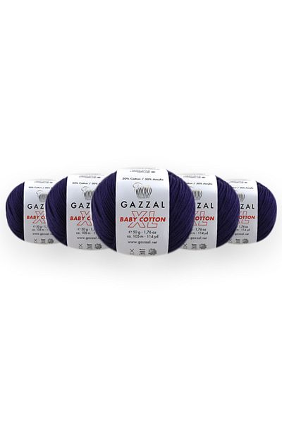 Gazzal Baby Cotton Xl 50 gr 5 Pack Amigurimi Punch Πλεκτό Χέρι Κλωστή Taka Yarn 3440 Xl
