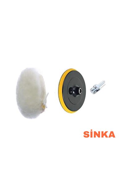 SİNKA Pasta Cila Polisaj Uygulamak Için 115 Cırt Taban Peluş Bone Spiral Matk...