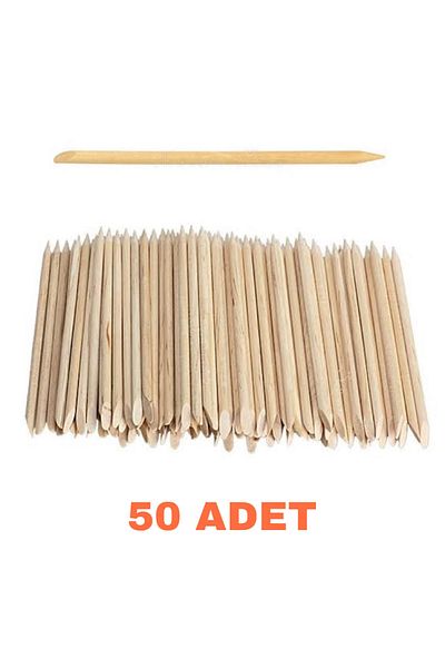 SİNKA Manicure Stick 50pcs - Wooden Meat Repellent Krong