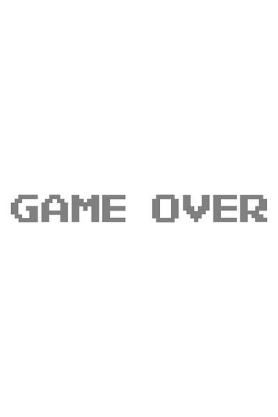 esticker 20 X 2 Cm Game Over Sticker Autocolant pentru parbriz