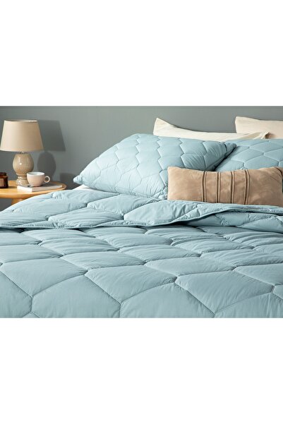 English Home Colorful Cotton Double Pillow Quilt Tk 195X215 cm Water Green