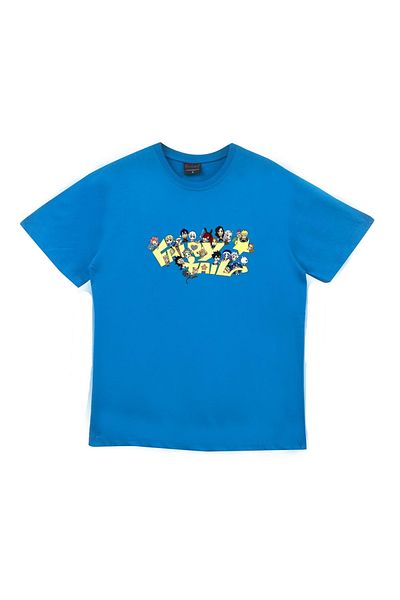 fame-stoned Μπλουζάκι Fairy Tail Anime με στάμπα Unisex 100% βαμβακερό μπλε