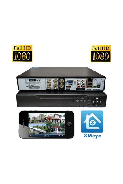 OEM Ahd 4 Kanal Dvr Güvenlik Kamera Kayıt Cihazı Xmeye Yazılım Full Hd 1080