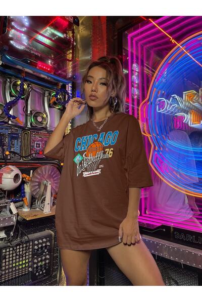 Deocept Μπλουζάκι Unisex Oversize Chicago Printed