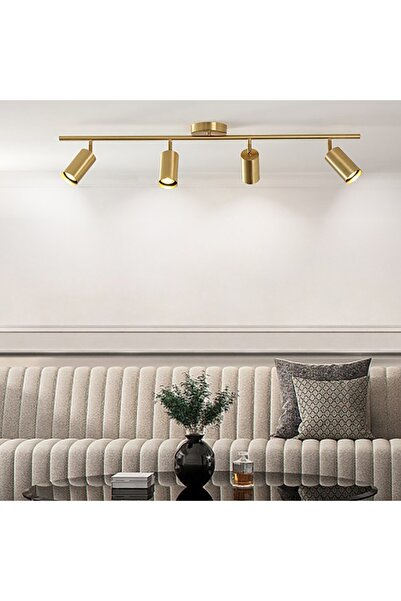 TRİOLUX Led Avize Plafonyer Gu10 Trm84001 100cm Boya:siyah - Işık:3000k Sıcak...