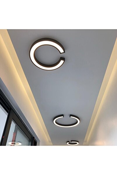 TRİOLUX Led Avize Plafonyer C Vıer Tr2a057 Ø40cm Boya:siyah - Işık:3000k Sıcak Beyaz