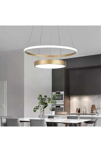 TRİOLUX Led Avize Sarkıt Drumbelt Tra34202 60cm Boya:beyaz - Işık:3000k Sıcak...