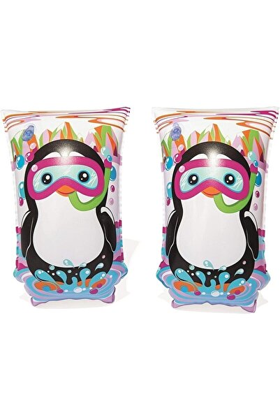BESTWAY Mavisudunyasi® Penguen Desenli Kolluk 30 Cm 15 Cm 5-12 Yaş