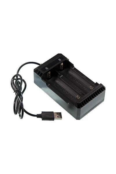Motorobit Li-ion Usb 18650/22650/26650 3.7v Pil Şarj Aleti 2'li