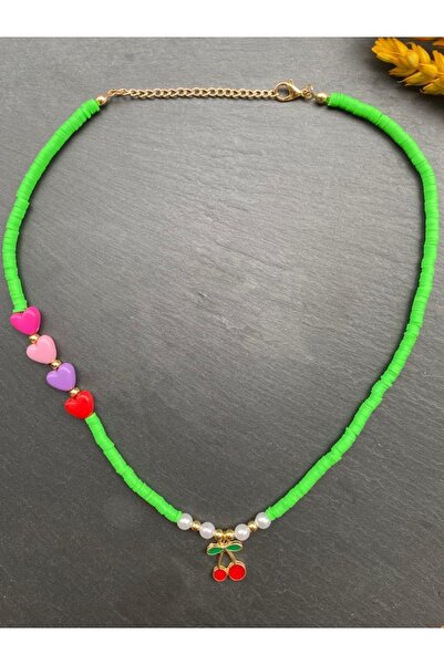 wanwa aksesuar قلادة فيمو الكرز