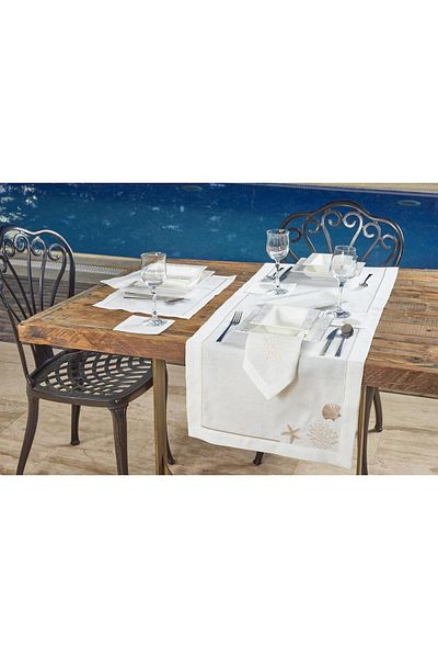 caka home design 6-Piece Cocktail Napkin Mix (Stone)