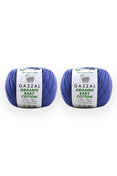 Gazzal Organıc Baby Cotton 50 Gr 5'li Paket %100 Organik Pamuk El Örgü Ipligi Taka Yarn (428 Obc)