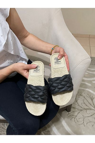 GEZER Γυναικείες παντόφλες Wicker Look Αντιολισθητική σόλα Κατάλληλες για Καθημερινή Πισίνα Παραλία Εσωτερική Χρήση