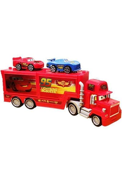 Brother Toys لعبة لايتنينج ماكوين سحب قطرة 3 سيارات نقل شاحنة 34 سم
